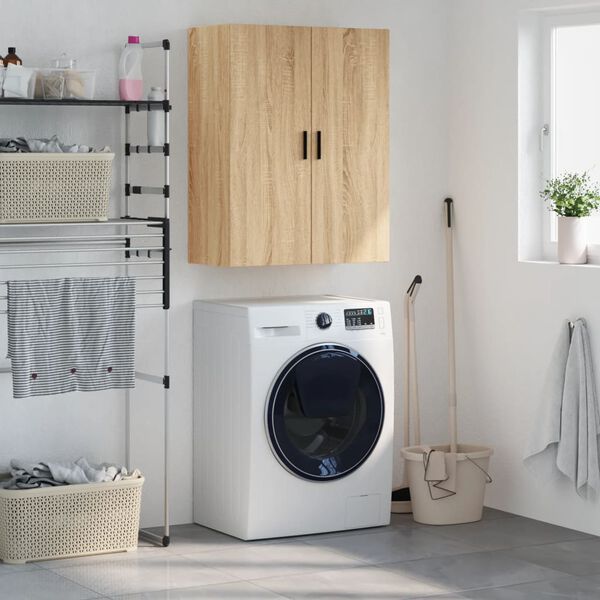 vidaXL Nástenná TV skrinka dub sonoma 69,5x34x90 cm