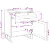 vidaXL Nočn&yacute; stol&iacute;k Pr&iacute;rodn&aacute; 50 x 33 x 60 cm Mas&iacute;vne mango drevo