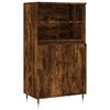vidaXL Vysok&aacute; skrinka dymov&yacute; dub 60x36x110 cm spracovan&eacute; drevo