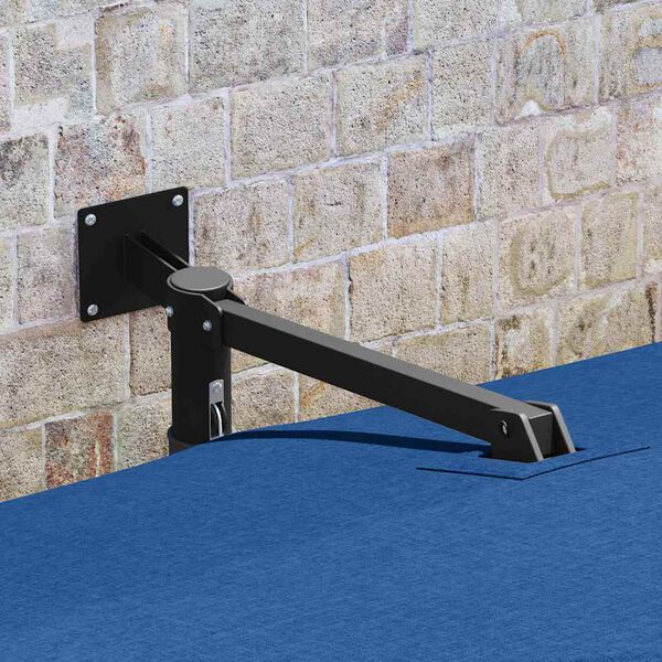 vidaXL Záhradný slnečník Modrá a čierna 248.5 x 247.5 x 160 cm