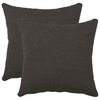 vidaXL Poťah na podložku 2 pcs HEERLEN Tmavosiv&aacute; 35 x 35 cm Boucl&eacute;