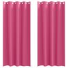 vidaXL Z&aacute;clony na zatemnenie s kr&uacute;žkami 2 ks Jasn&aacute; ružov&aacute; 245 x 140 cm