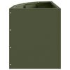 vidaXL Rohová kvetináč Olivovo zelená 30 x 30 x 35 cm Oceľ