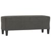 vidaXL Lavička tmavosiv&aacute; 100x35x41 cm zamat