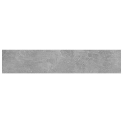 vidaXL Prídavné police 8 ks, betónovo sivé 100x20x1,5 cm, drevotrieska
