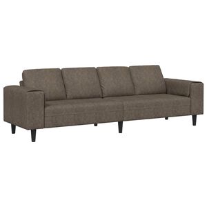 vidaXL Pohovka do ob&yacute;vačky Tmavo &scaron;ed&aacute; 250 x 77 x 76 cm