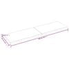 vidaXL Stolová doska tmavohnedá 200x60x(2-4)cm ošetrený masív hrany