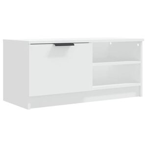 vidaXL TV stol&iacute;k biely 80x35x36,5 cm spracovan&eacute; drevo