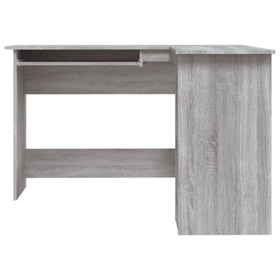 vidaXL Rohový stôl sivý dub sonoma 120x140x75 cm kompozitné drevo