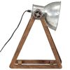 vidaXL Stolov&aacute; lampa 25 W starožitn&aacute; strieborn&aacute; 30x17x40cm E27