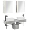 vidaXL Set kabinetov do k&uacute;peľne 5 pcs Bet&oacute;novo siv&aacute; 53 x 15,5 x 70 cm