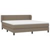 vidaXL Posteľn&yacute; r&aacute;m boxspring s matracom sivohned 180x200 cm l&aacute;tka