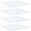 vidaXL Pr&iacute;davn&eacute; police 4 ks, biele 40x40x1,5 cm, kompozitn&eacute; drevo