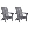 vidaXL Z&aacute;hradn&aacute; stolička 2 pcs Svetlosiv&aacute; 80.5 x 74.5 x 92 cm