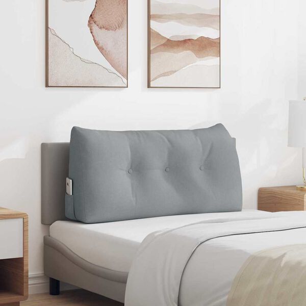 vidaXL Podu&scaron;ka na chrb&aacute;t Svetlosiv&aacute; 100 x 24 x 50 cm l&aacute;tka