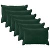 vidaXL Poťah na podložku 6 pcs HOUTEN Tmavozelen&aacute; 40 x 60 cm Zamat