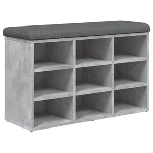 vidaXL Lavička na top&aacute;nky bet&oacute;novo siv&aacute; 82x32x50 cm kompozitn&eacute; drevo