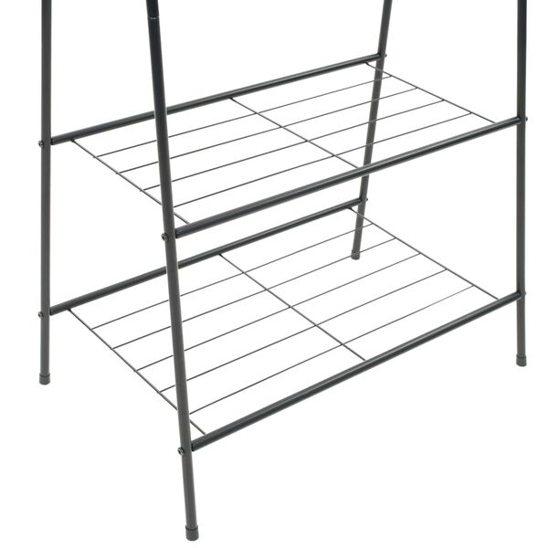 vidaXL Ve&scaron;iak na oblečenie 59x35x150 cm čierny