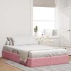 vidaXL &Uacute;ložn&aacute; posteľ s matracmi s &uacute;ložiskom Ružov&aacute; 120 x 200 cm Zamat