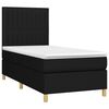 vidaXL Posteľn&yacute; r&aacute;m boxspring s matracom čierny 80x200 cm l&aacute;tka