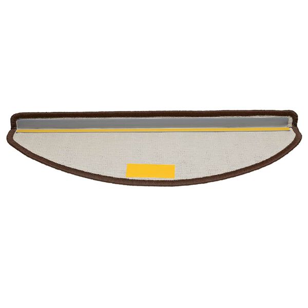 vidaXL Schodov&eacute; rohože 30 ks 65x21x4 cm hned&eacute; polkruhov&eacute; veľk&eacute;