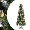 vidaXL Umel&yacute; vianočn&yacute; stromček Zelen&aacute; 210 cm PVC, plast a oceľ