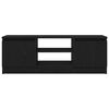 vidaXL TV skrinka čierny dub 102x30x36 cm kon&scaron;trukčn&eacute; drevo