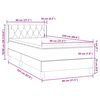 vidaXL Posteľn&yacute; r&aacute;m boxspring s matracom čierny 80x210 cm zamat