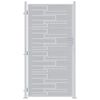 vidaXL Z&aacute;hradn&aacute; br&aacute;na 85 x 196 cm Nehrdzavej&uacute;ca oceľ Zamykateľn&eacute;