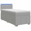 vidaXL Posteľ boxspring s matracom Svetlosiv&aacute; 80 x 200 cm L&aacute;tka