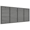 vidaXL Nástenné čelo postele sivé 156x3x91,5 cm masívna borovica