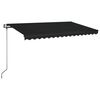 vidaXL Automatick&aacute; zaťahovacia mark&iacute;za 400x350 cm antracitov&aacute;