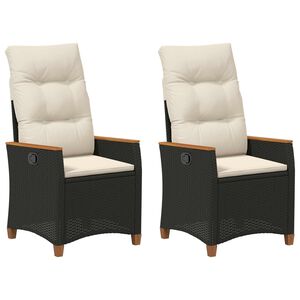 vidaXL Z&aacute;hradn&eacute; leh&aacute;tko Čierna a kr&eacute;mov&aacute; 64 x 57,5 x 112 cm polyratan