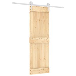 vidaXL Posuvn&eacute; dvere Pr&iacute;rodn&aacute; a biela 70 x 210 cm