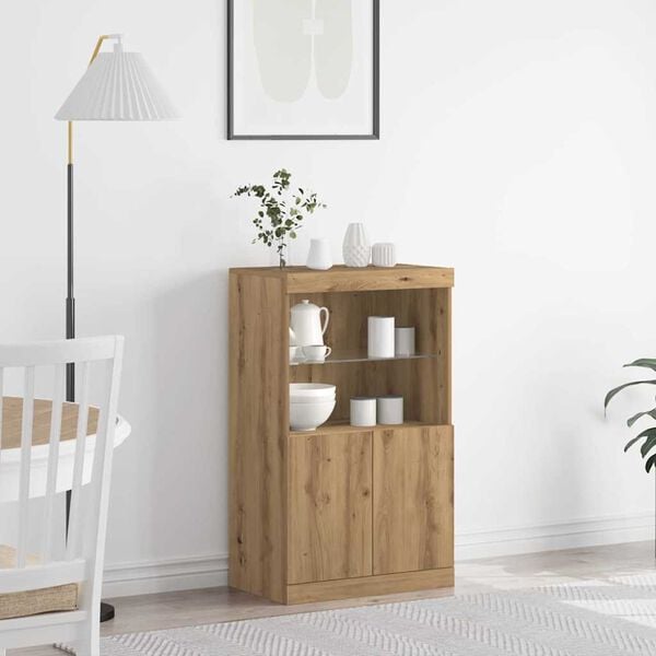 vidaXL Servírovacia skriňa Hnedá 60 x 37 x 100 cm Kompozitné drevo