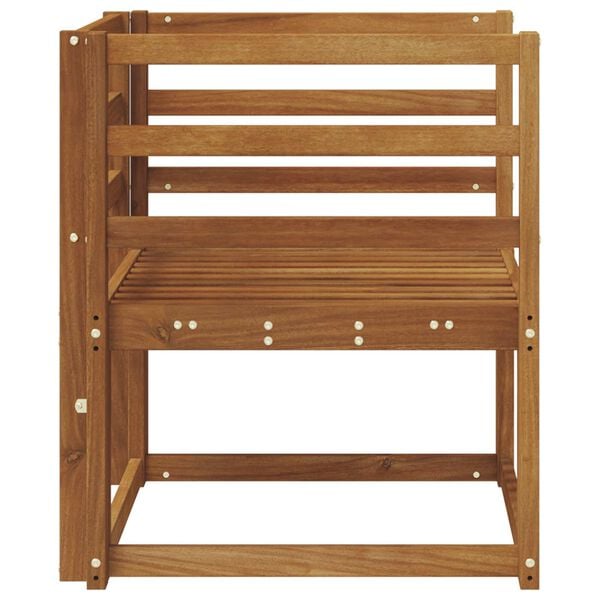 vidaXL Vonkaj&scaron;ia pohovka Pevn&eacute; ak&aacute;ciov&eacute; drevo Pr&iacute;rodn&aacute;