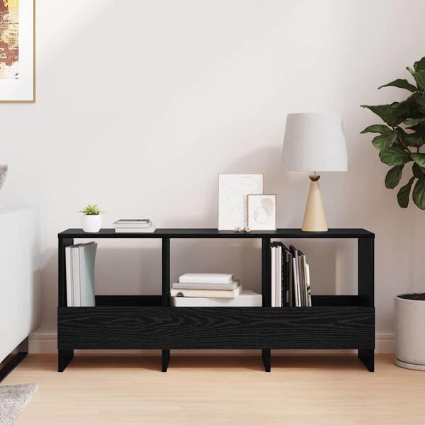 vidaXL Reg&aacute;l na časopisy Čierny dub 102 x 30 x 45 cm