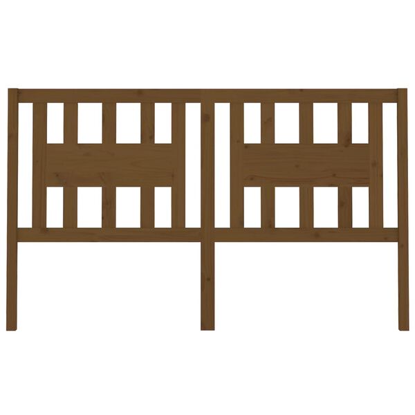 vidaXL Čelo postele medovo-hnedé 166x4x100 cm masívna borovica