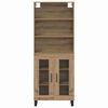 vidaXL Highboard Remeseln&yacute; dub 69,5 x 34 x 180 cm Kompozitn&eacute; drevo