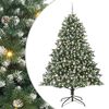 vidaXL Umel&yacute; vianočn&yacute; stromček Zelen&aacute; 240 cm PVC, plast a oceľ