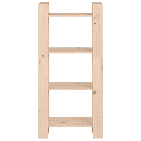 vidaXL Knižnica/deliaca stena 60x35x125 cm mas&iacute;vna borovica
