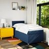 vidaXL Boxspring posteľ s matracom modr&aacute; 100x200 cm l&aacute;tka