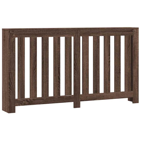 vidaXL Kryt na radi&aacute;tor hned&yacute; dub 149x20x82 cm kompozitn&eacute; drevo