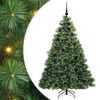 vidaXL Umel&yacute; vianočn&yacute; stromček s 300 LED-i Zelen&aacute; 180 cm PE a PVC