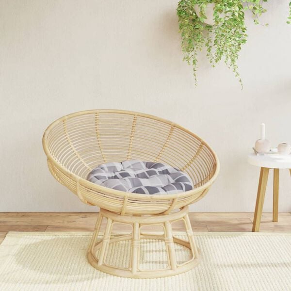 vidaXL Okr&uacute;hly vank&uacute;&scaron; siv&yacute; k&aacute;rovan&yacute; &Oslash; 60 x 11 cm oxfordsk&aacute; l&aacute;tka