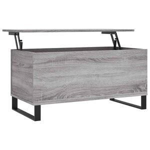 vidaXL Konferenčn&yacute; stol&iacute;k siv&yacute; sonoma 90x44,5x45 spracovan&eacute; drevo