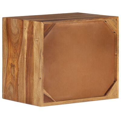 vidaXL Nočný stolík, masívne sheeshamové drevo 40x30x35 cm
