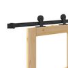vidaXL Posuvn&eacute; dvere ORKDAL Pr&iacute;rodn&aacute; a čierna 61 x 198,5 cm