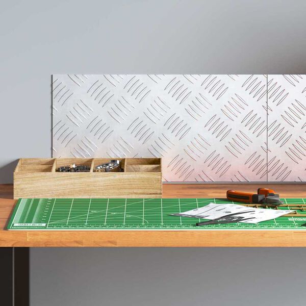 vidaXL Schodov&yacute; ro&scaron;t Obdĺžnikov&yacute; 2 pcs Strieborn&aacute; 40 x 20 cm Hlin&iacute;k