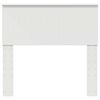 vidaXL Zadné čelo s čelnou doskou Biela 90 cm Kompozitné drevo